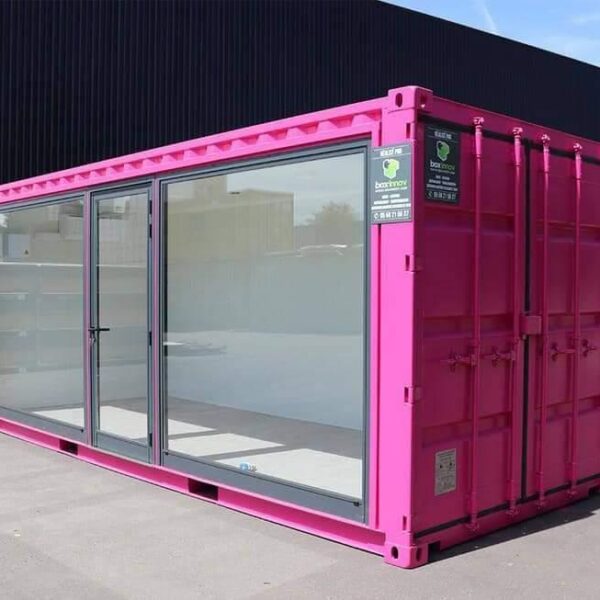 Contenedor de Oficina Rosa de 20 Pies