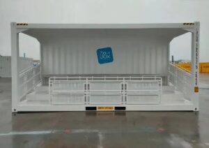 Gradas Modulares de Contenedor de 20 Pies – Espacios Listos para Eventos