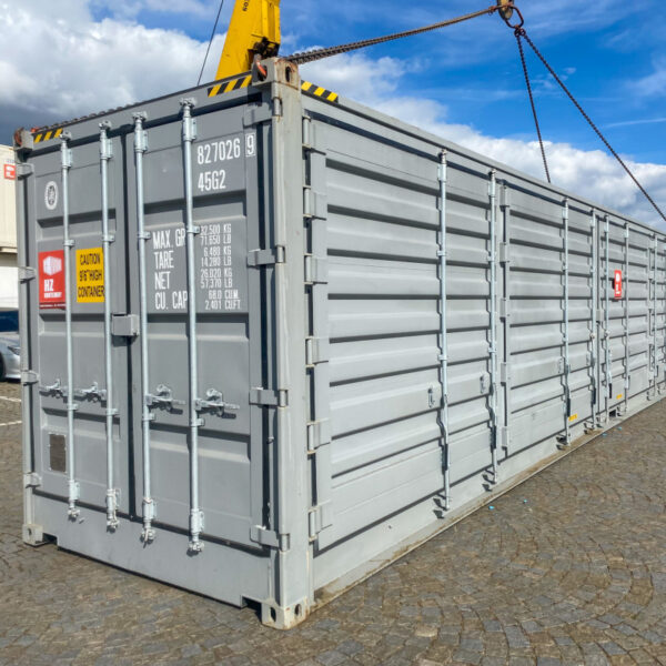 Contenedor marítimo 40′ High Cube con apertura lateral